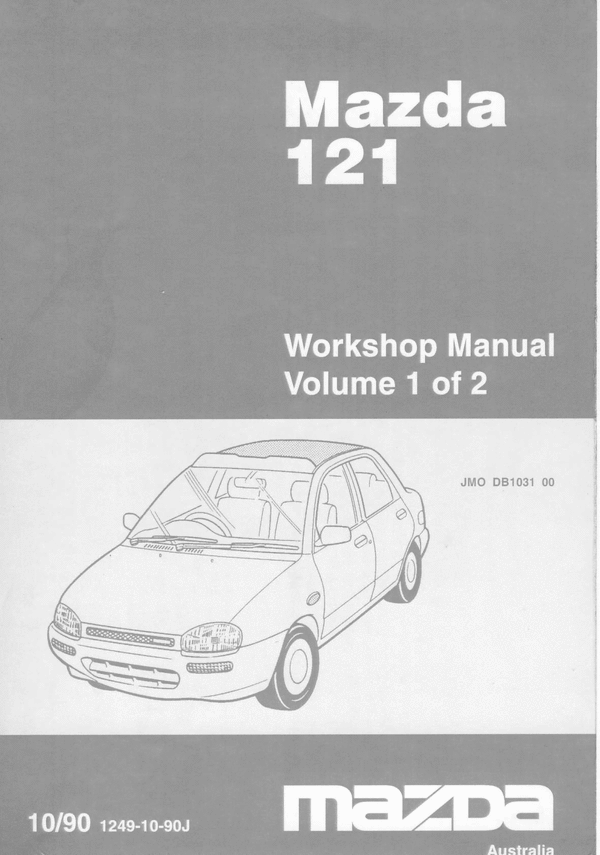 Product picture MAZDA 121 SERVICE MANUAL PART 1 