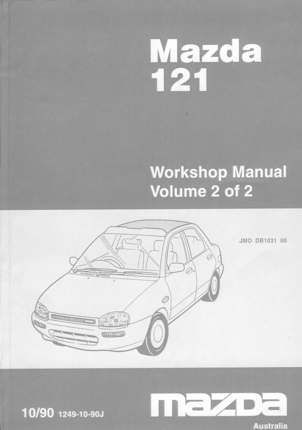 Product picture MAZDA 121 SERVICE MANUAL PART 2
